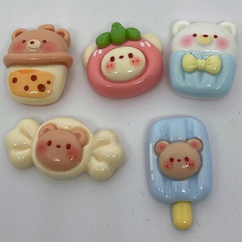 くまちゃんデコパ5個セット🧸