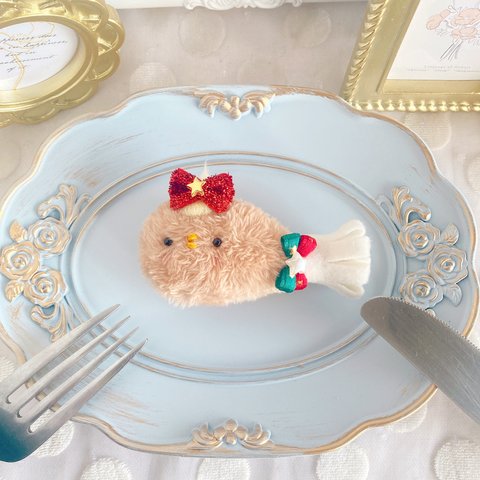 ★受注制作★ Xmasチキンなげめこっこちゃん