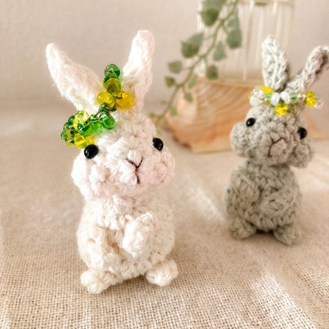 野うさぎの花かんむり♡