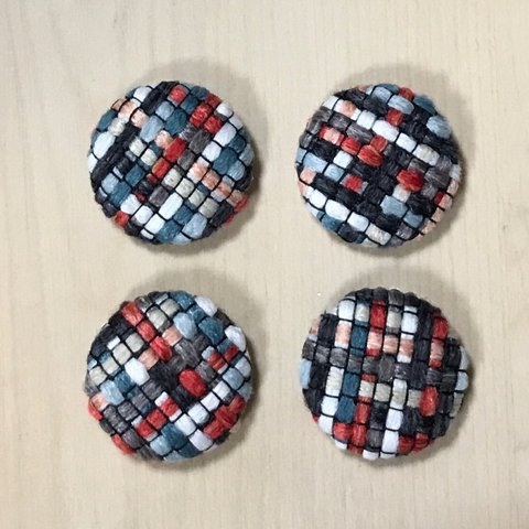 KNIT WOOL MIXCOLOR CABOCHONS