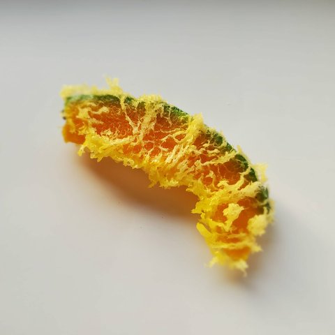 「かぼちゃ天ぷら」ほくほくの南瓜本物から型を作りました。
