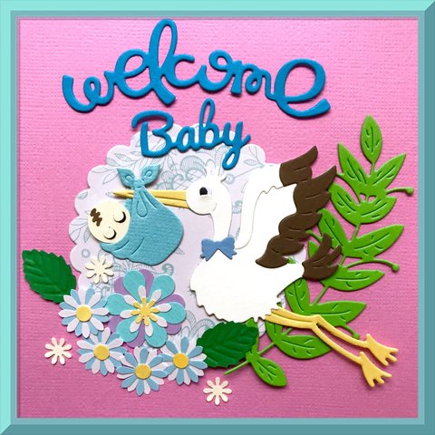 【再販】Welcome Baby:コウノトリ12  （アルバムクラフト）