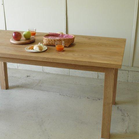 ダイニングテーブル 無垢 ホワイトアッシュ 横150ｃｍ 001 宮崎 無垢家具