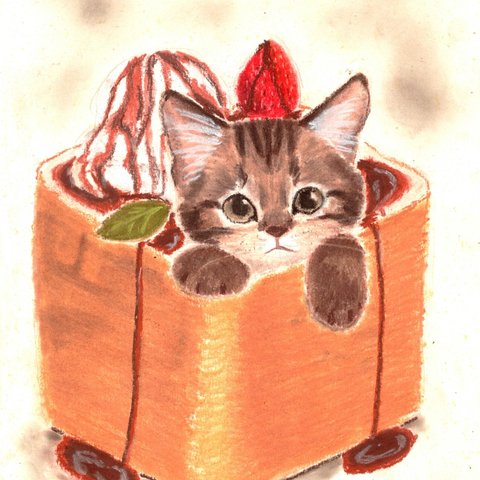 【原画】ハニトーにゃんこ