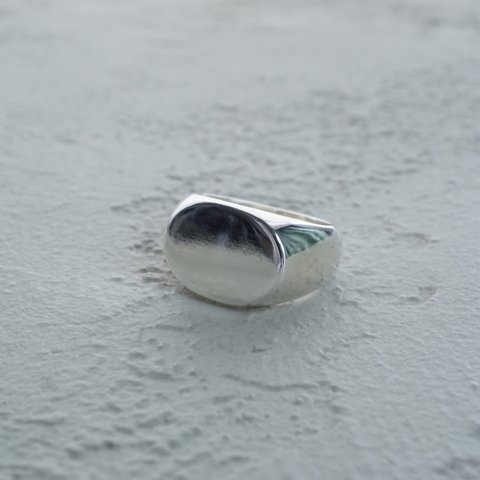 big oval signet ring（SV925）