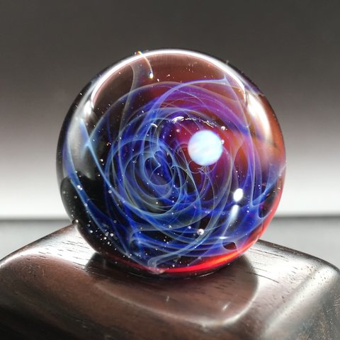 宇宙モチーフガラス   瑠璃-002