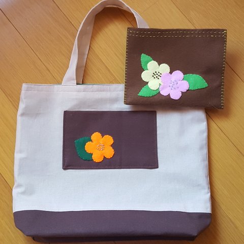 🌸エコバッグ・収納ポーチ付き