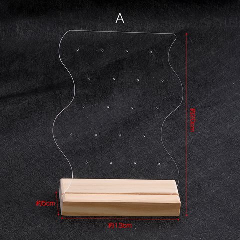 T196-B  1個  ピアスディスプレイスタンド クリア（1ヶ） 