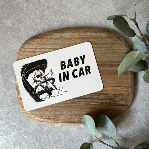 【 BABY in CAR 】ステッカー | マグネット | ベビーインカー