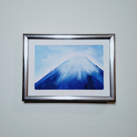 22．富士山【クレヨン画】