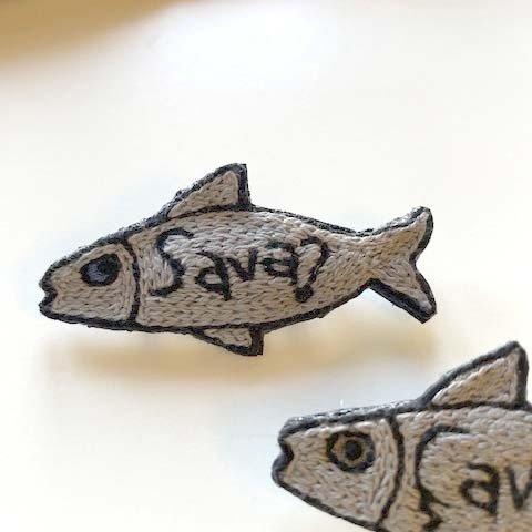 SAVA? BROOCH / サバ　ブローチ