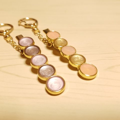 pink&gold key clip