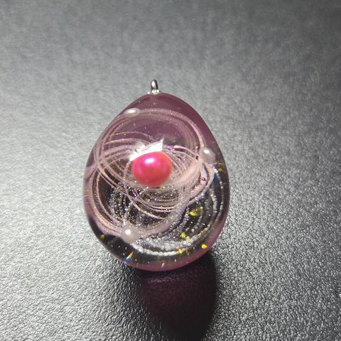 宇宙玉　玉子型　桜色