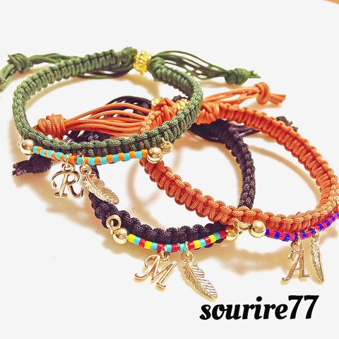 ネイティヴ☆イニシャル【bracelet＆anklet】