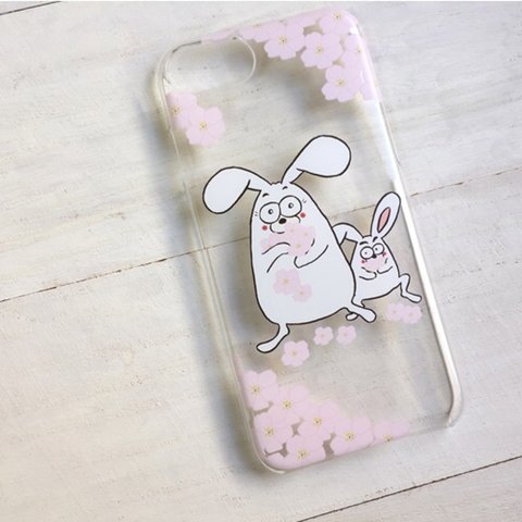 スマホケース　iPhoneSE 桜