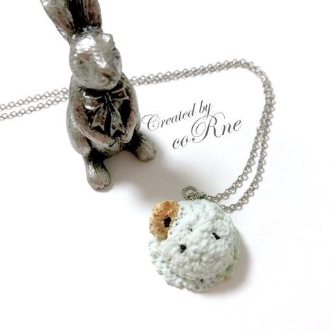 ”MINT CHOCOLATE ICECREAM” necklace ミントアイスクリーム チョコチップクッキーネックレス＊再販