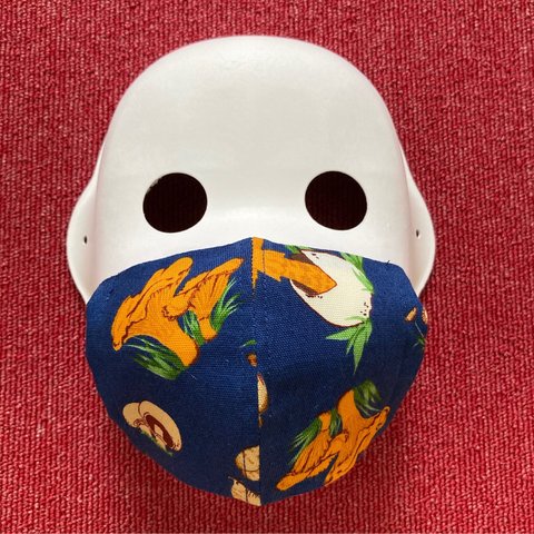 子ども用立体マスク☆幼稚園児用☆キノコ柄☆かわいいマスク☆個性的マスク