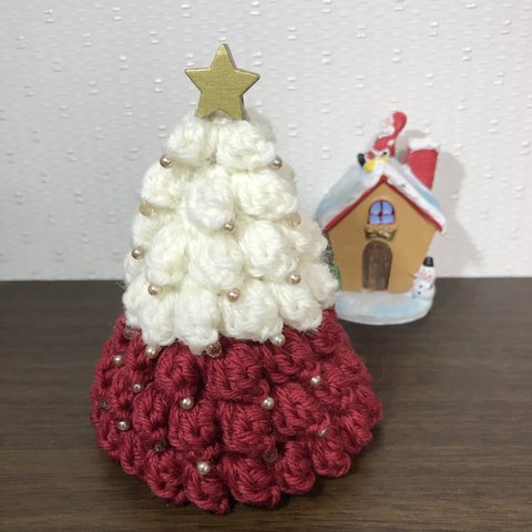 クリスマスツリー【白×赤】