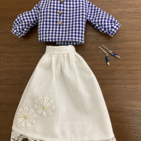 リカちゃん服　初夏の爽やかコーデ