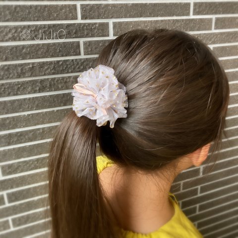 ポンポンヘアゴム