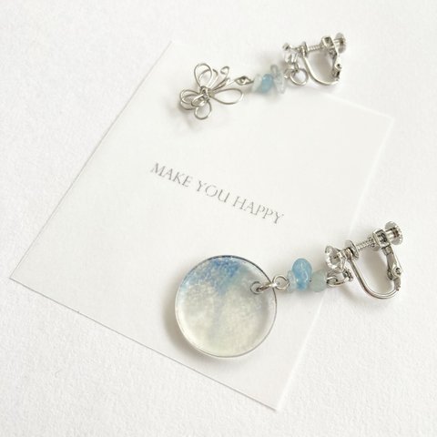 ちょっと贅沢なイヤリング/ピアス「HAPPINESS」