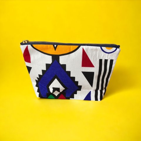 NEW アフリカン　ポーチ　小物入れ　マルチケースマチつき　african pouch ★ 파우치　★ 小袋　★ 