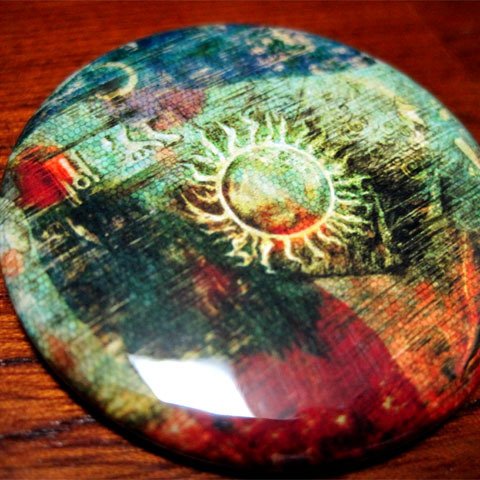 tin badge "Circulation of deepen evolution"