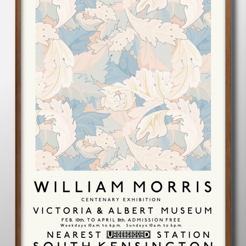 11281■A3アートポスター『ウィリアムモリス』絵画/イラスト/マット/北欧