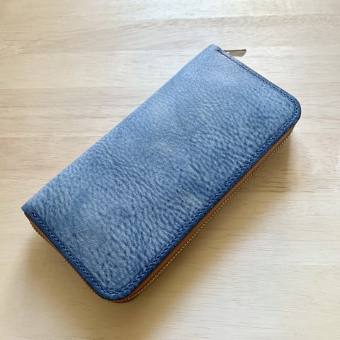 フルラウンド ファスナー 財布　色:S.ブルー