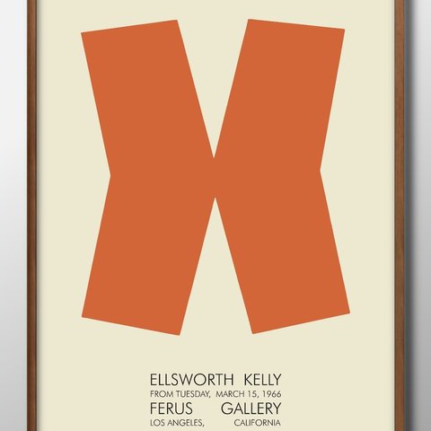 11874■A3アートポスター『エルズワース・ケリー　Ellsworth Kelly　アート　デザイン　モダン』絵画/イラスト/デザイン/上級マット紙採用