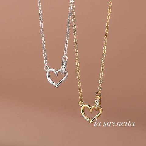 受注製作 ＊ heart connect ring necklace