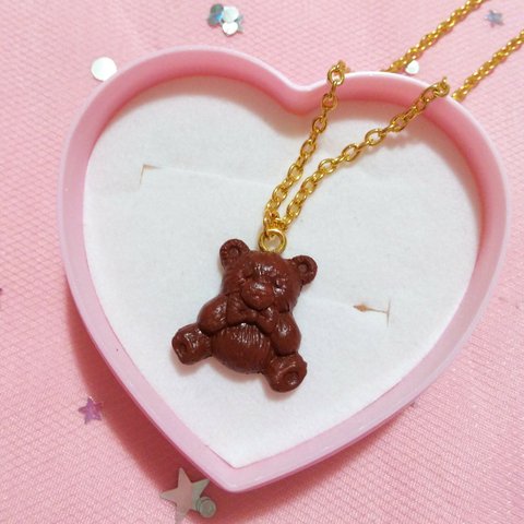 chocolat bear ネックレス