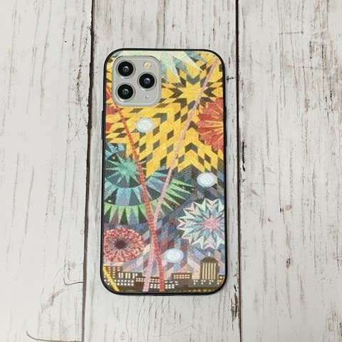 スマホケース49 期間限定 iphone 強化ガラス おしゃれ 北欧 夏　花火　アンティーク　運気　かわいい　絵画 iface