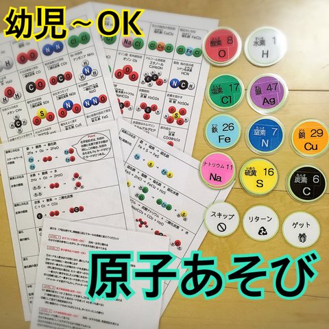 原子あそび　知育カードゲーム