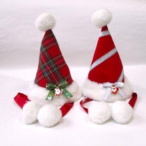 クリスマス♡　サンタさんの帽子🎅（小型犬、超小型犬用）