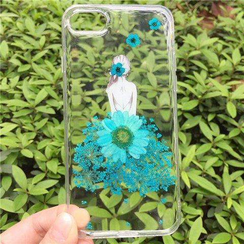 春の花物語 押し花ケースiphone7/iphone7プラスiphone8/iphone6/iPhonex/iphone6Plusスマホケース