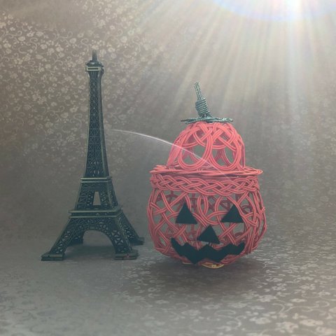 Mini Halloween Jack o Lantern of Mizuhiki   水引細工 ちいさなジャック オ ランタン