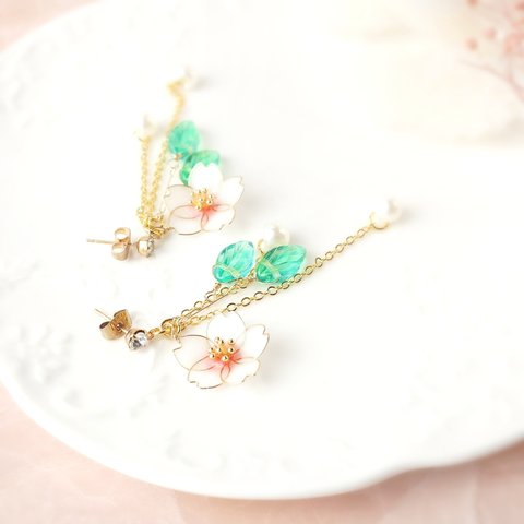 初めての恋桜　ピアス&イヤリング