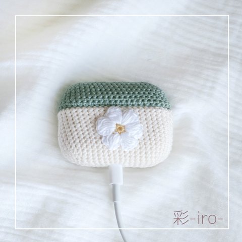 お花のAirPodsProケース