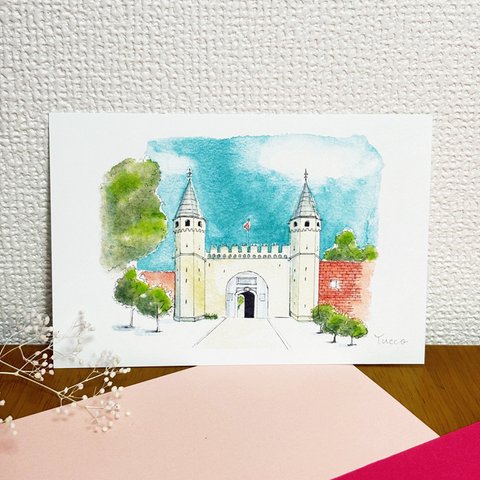 「トプカプ宮殿（トルコ）」TOPKAPI PALACE MUSEUM/Turkey postcard ポストカード２枚セット 2 for 400 yen　ギフト　インテリア　グリーティングカード