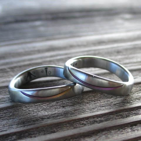 【金属アレルギー対応】世界でたった１つ・ジルコニウムの結婚指輪