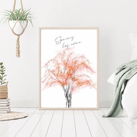 桜の花のポスター　/ i0476 / インテリアポスター