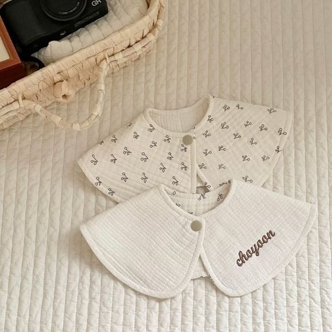 【名入れ】natural bib ビブ スタイ ナチュラル 淡色