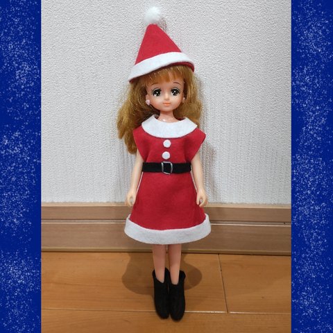 【受注生産】ドール服　サンタ衣装