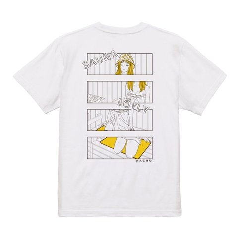 Lsize【THE nookie LOVE ひととせなつみ】SAUNA TEE【WHITE】