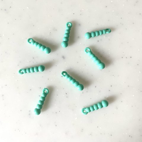 Blue Green Caterpillar Pendant Tops