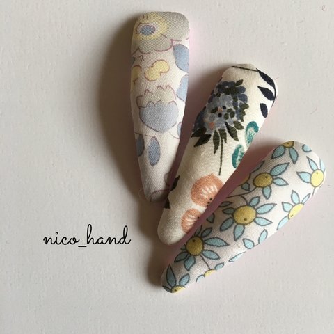 現品3本SET＊リバティ・ヘアピン・ぱっちんピン