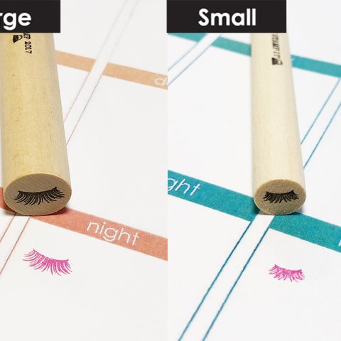 マツエクの予約　まつげエクステ　手帳はんこ　 アイコンスタンプ