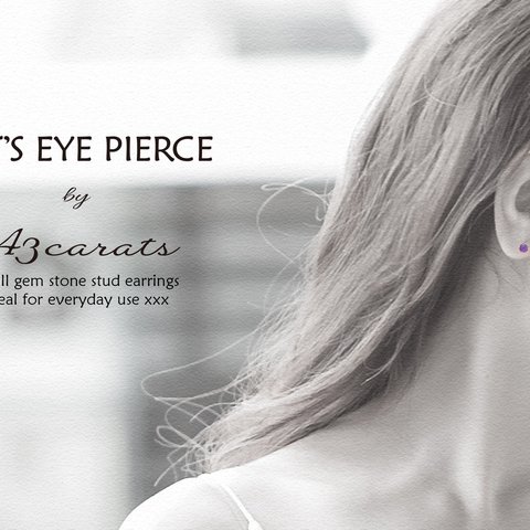 CAT'S EYE PIERCE＊アメジスト