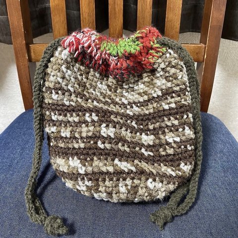 巾着knit bag